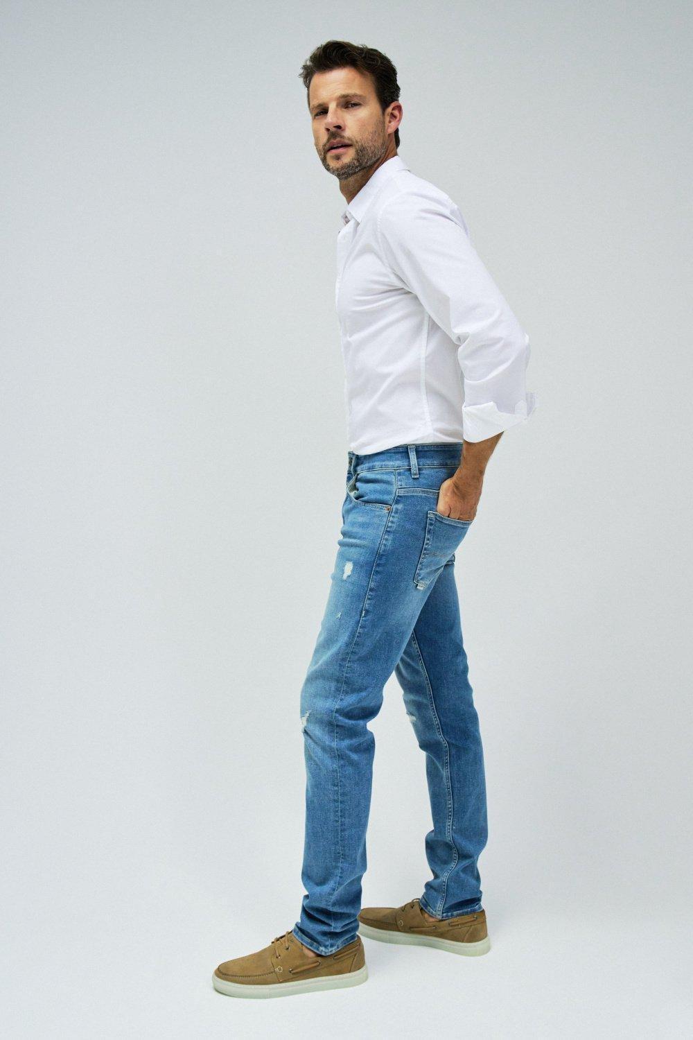 Blue Jeans S-Active Slim Fit With Rips, , large image number 2