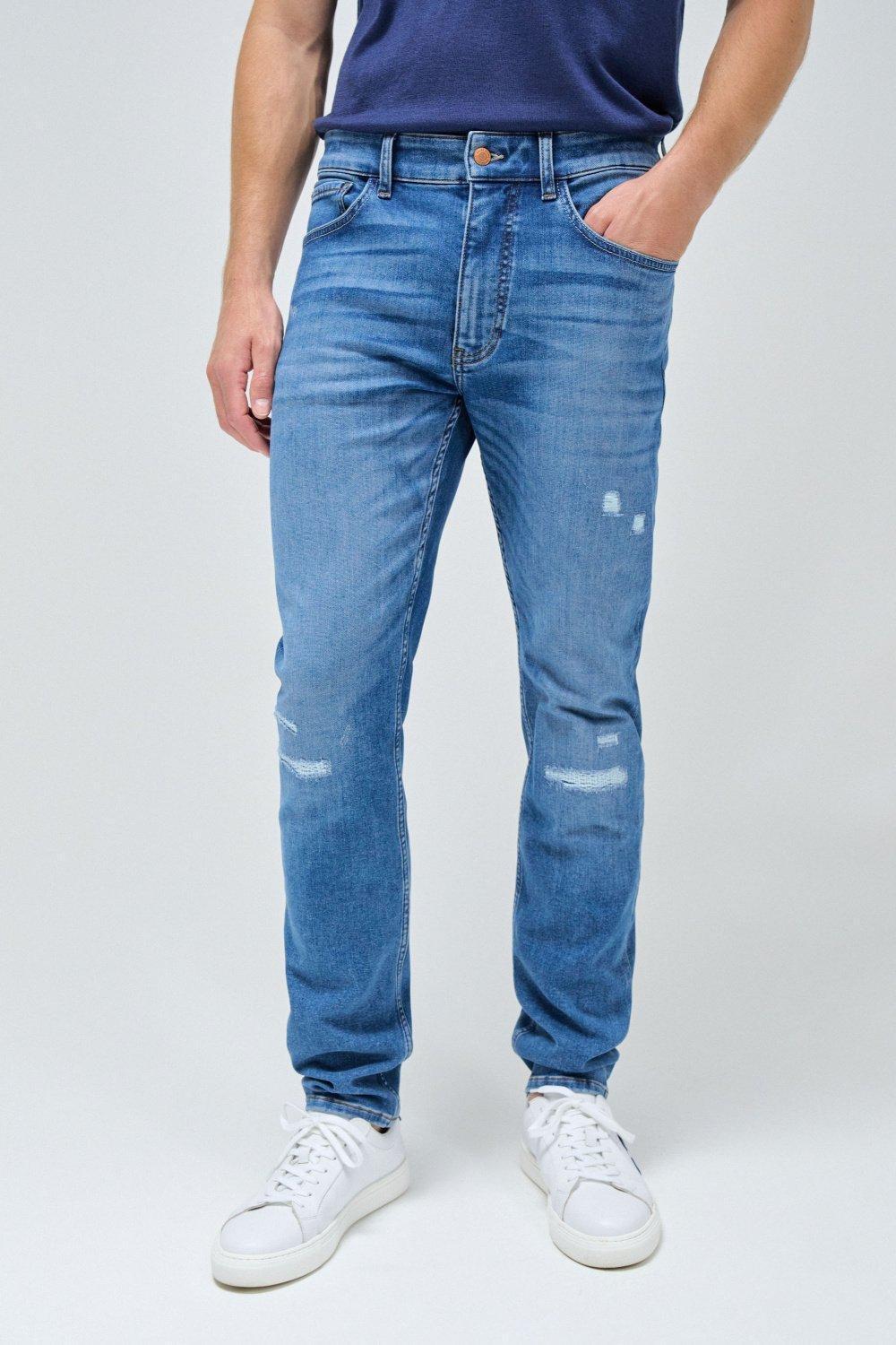 Blue Ripped Jeans, , medium