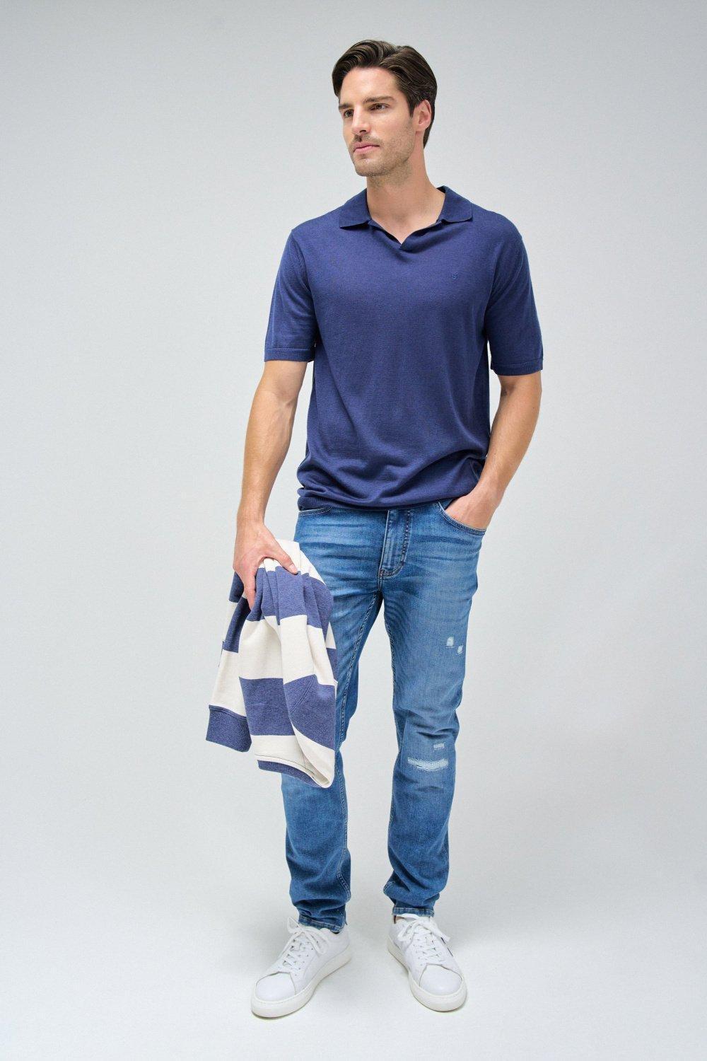 Blue Ripped Jeans, , large image number 1