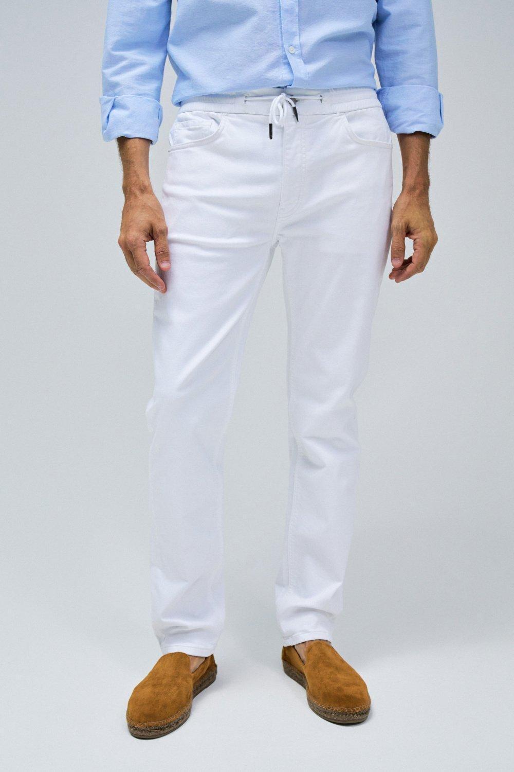 White Low Waist Jogger, , medium