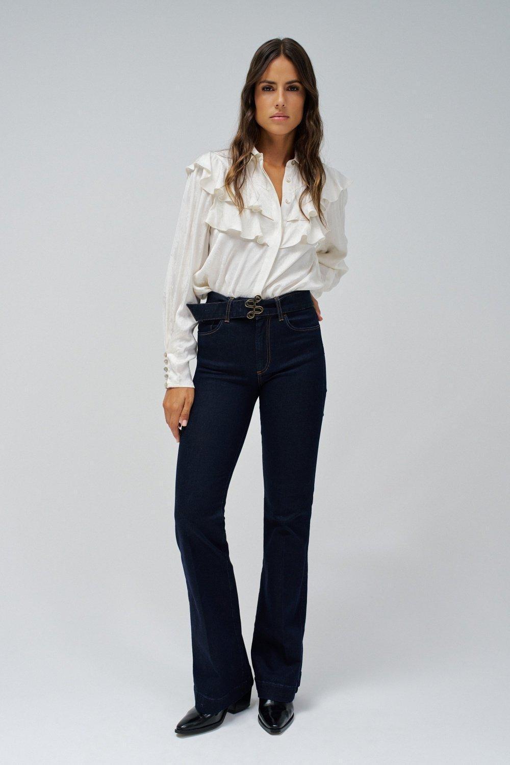 Ed Denim Flare, Dark Blue, large image number 1