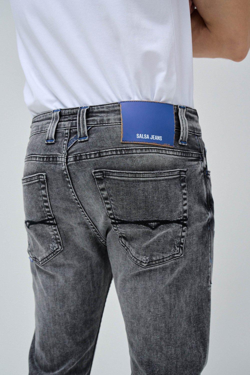 Black Craftseries Slim Fit Jeans, , large image number 4