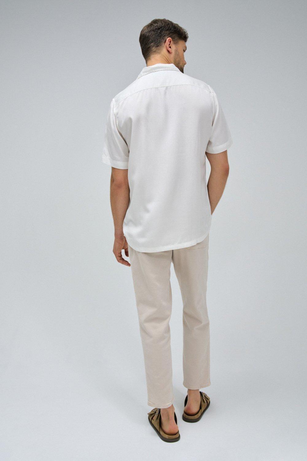 White Plain Casual Shirt, , large image number 3