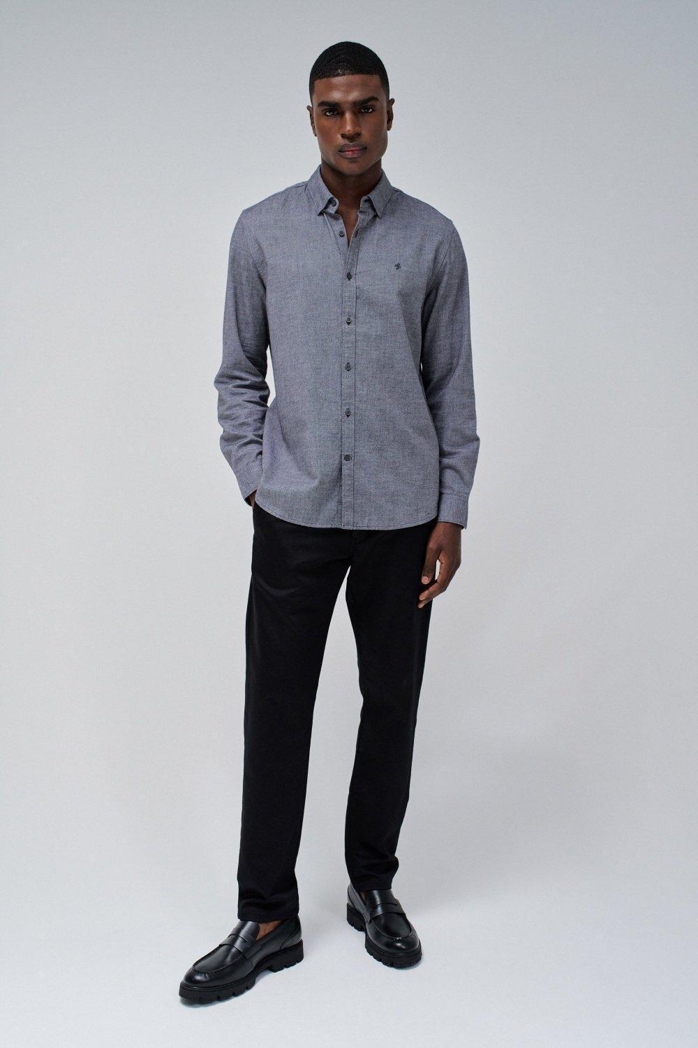 Grey Light Fabric Shirt, , large image number 1