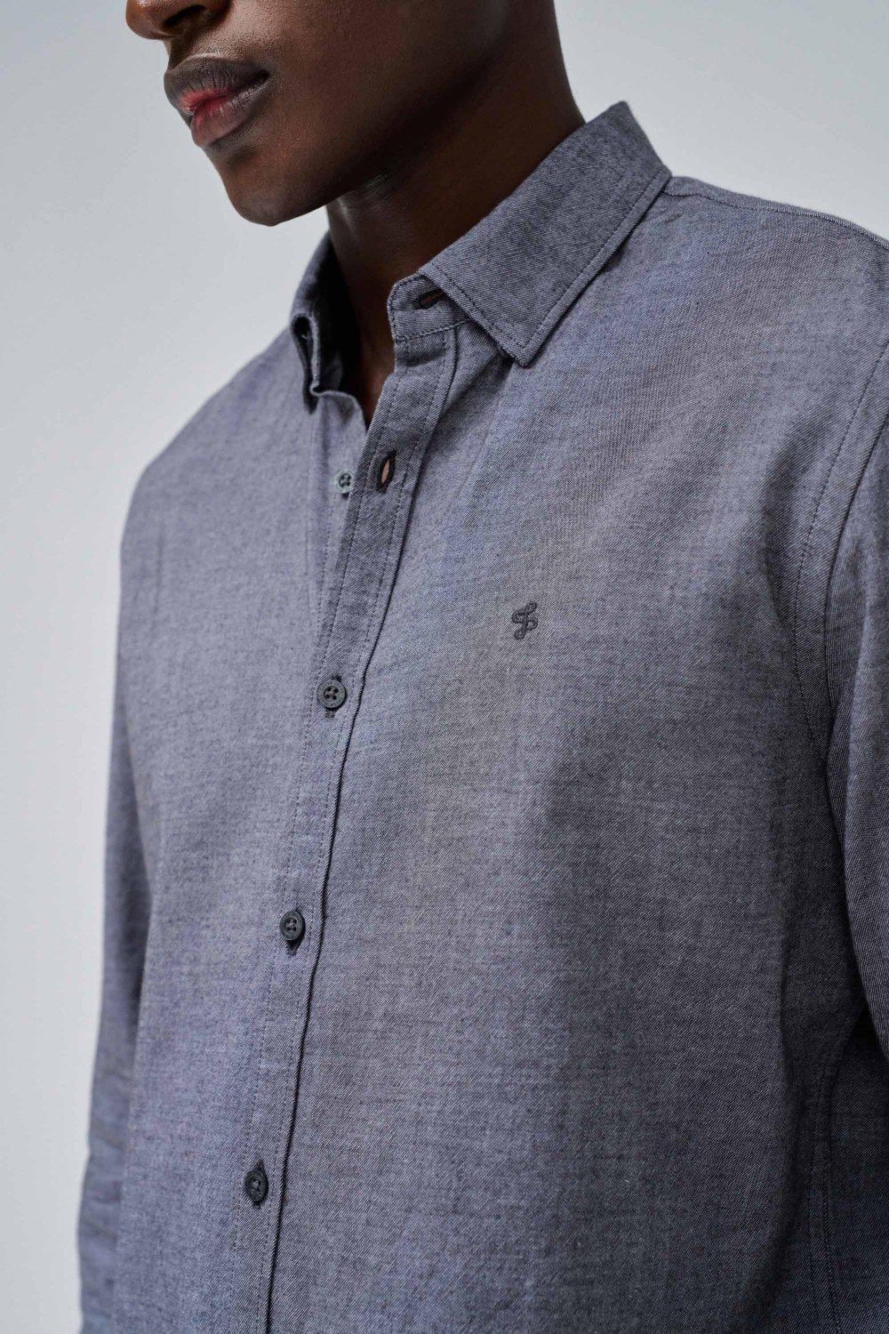 Grey Light Fabric Shirt, , large image number 4