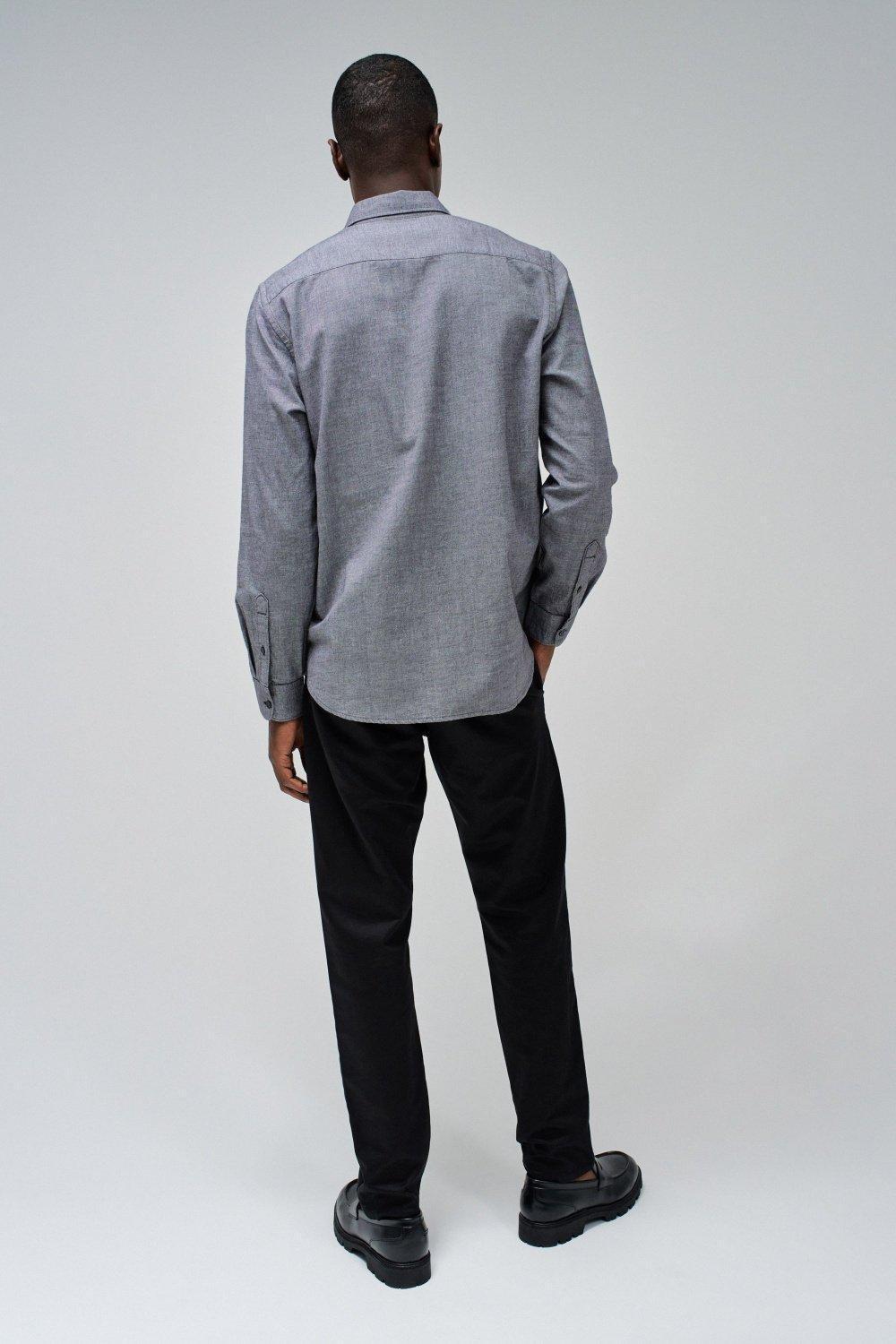 Light Fabric Shirt, Grey, large image number 3