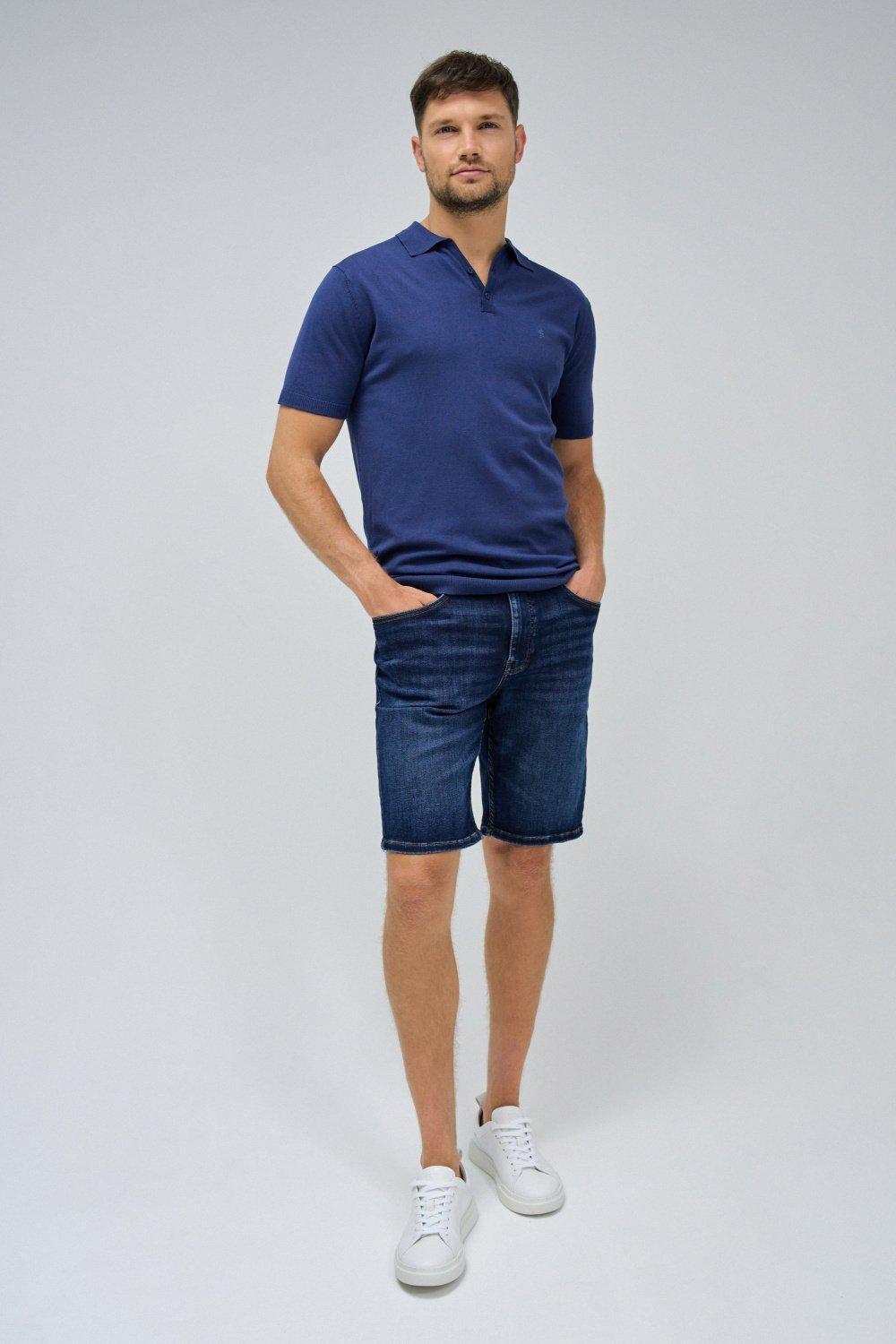 Regular Polo Shirt, Navy, large image number 1