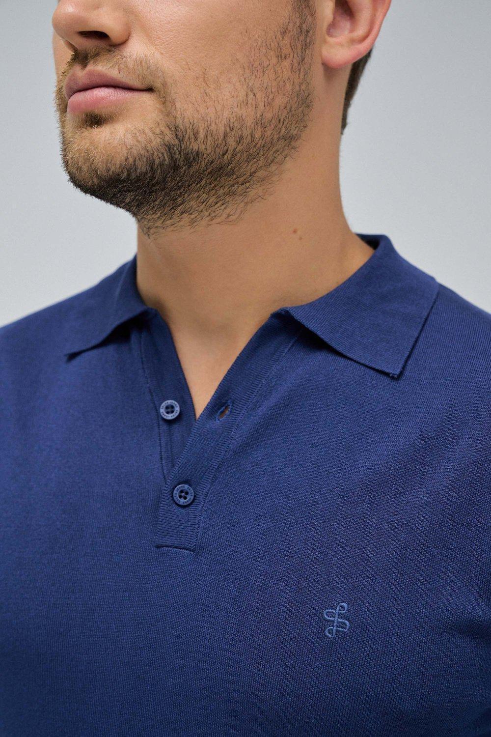 Regular Polo Shirt, Navy, large image number 4