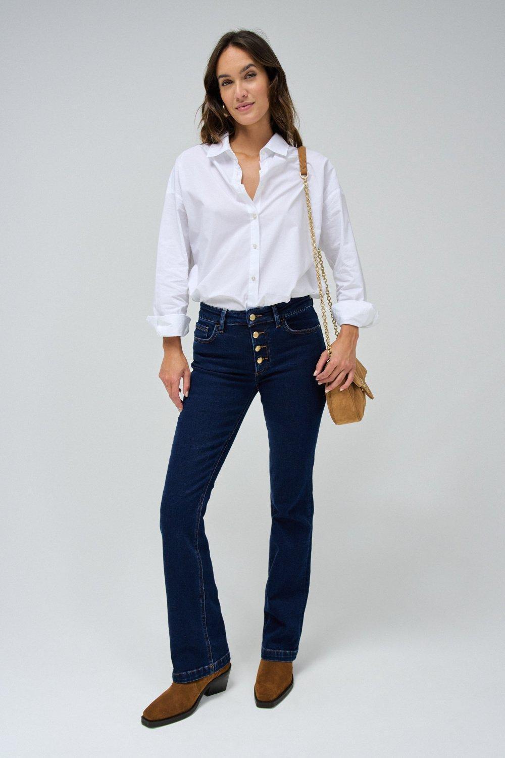 Destiny Boot Cut Medium Wash, Navy, large image number 1