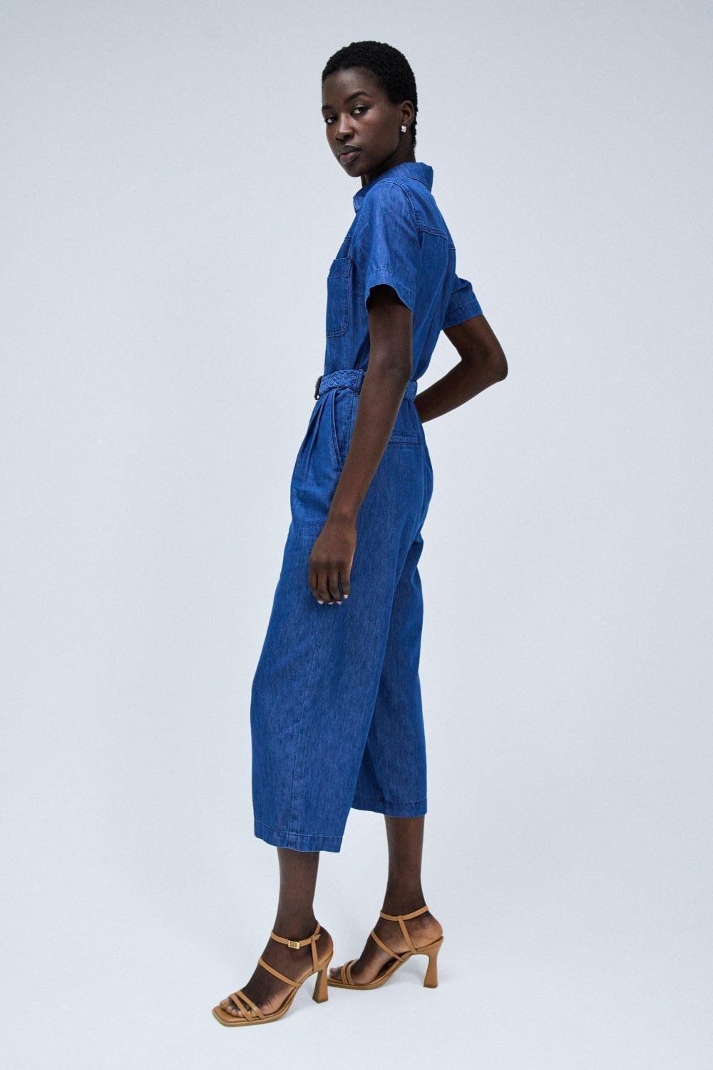 Denim Jumpsuit, Blue, large image number 2