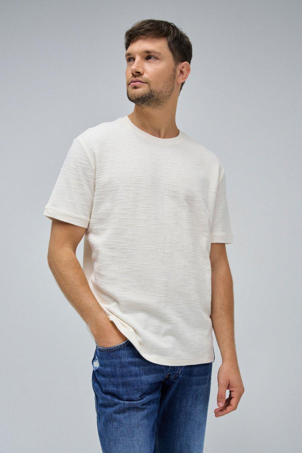 Black Textured T-Shirt, , medium