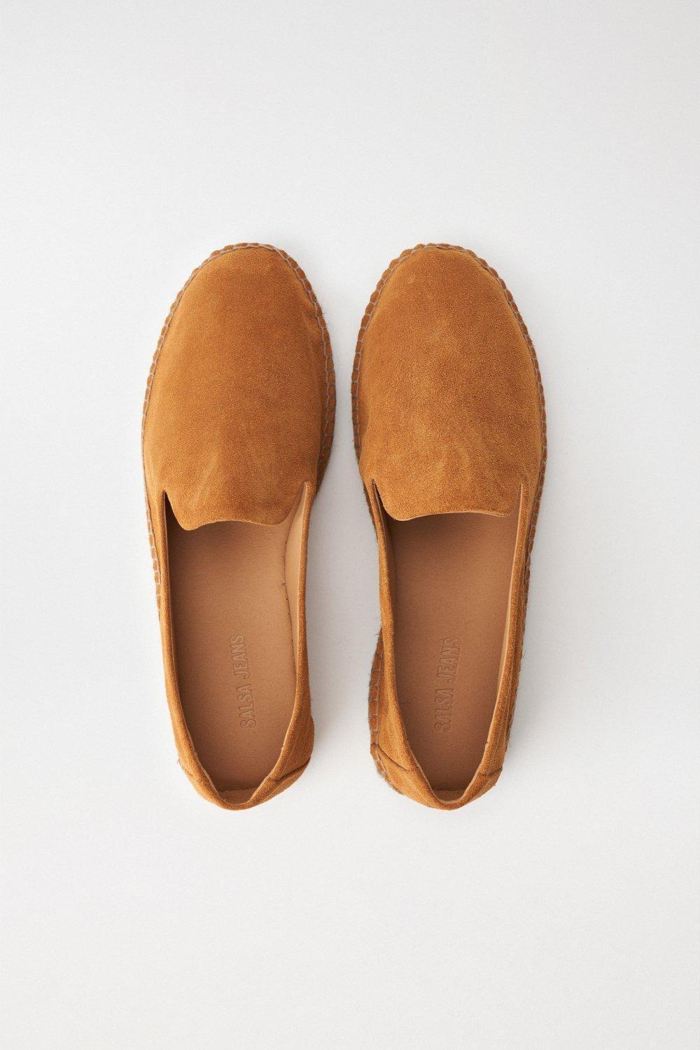 Brown Leather Espadrilles, , large image number 3