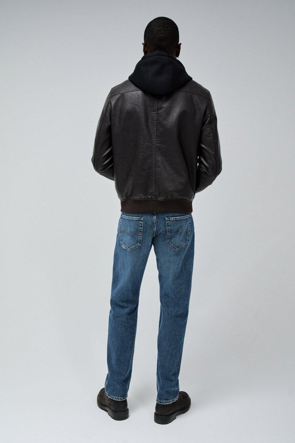 Bomber Jacket Leather Effect, Brown, large image number 3