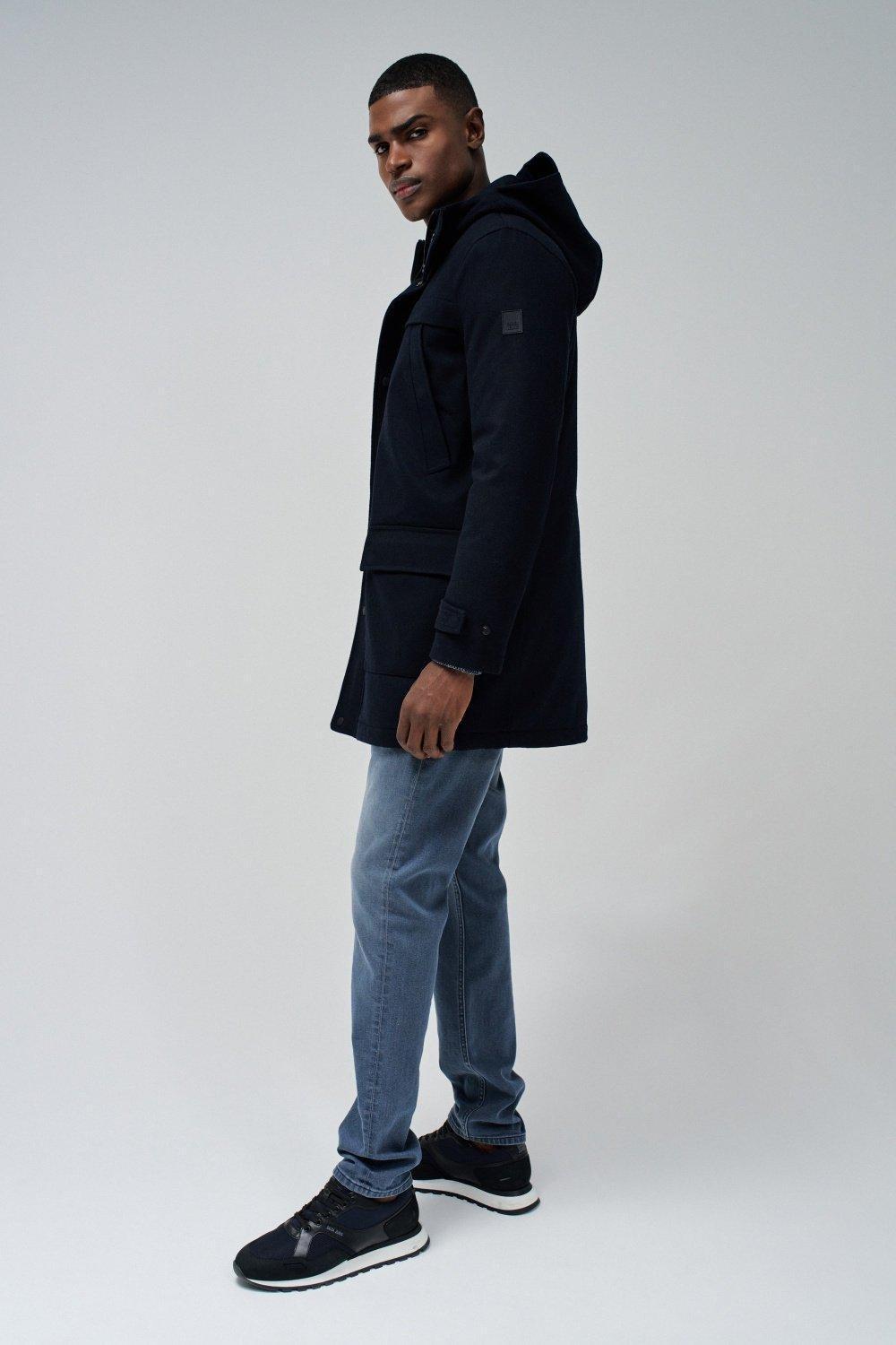 Blue Solid Hooded Rain Wear, , large image number 2
