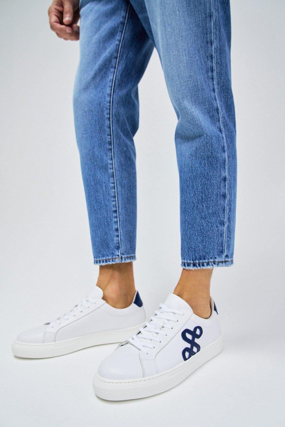 Trainers With Branding, Pearl, large image number 1