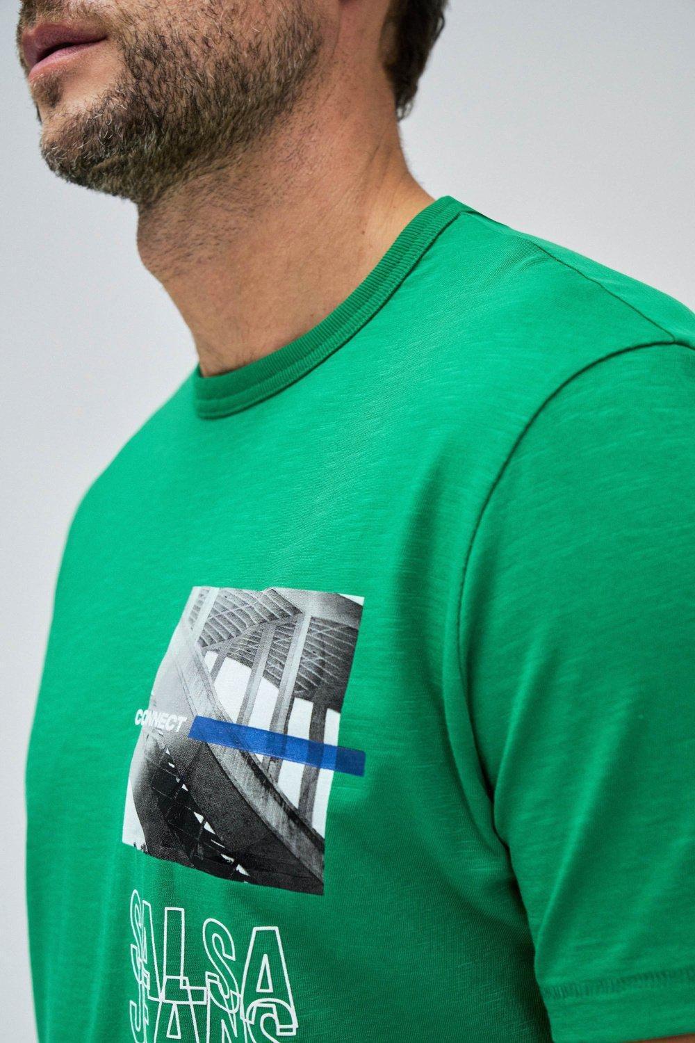 Detailed T-Shirt, Green, large image number 4