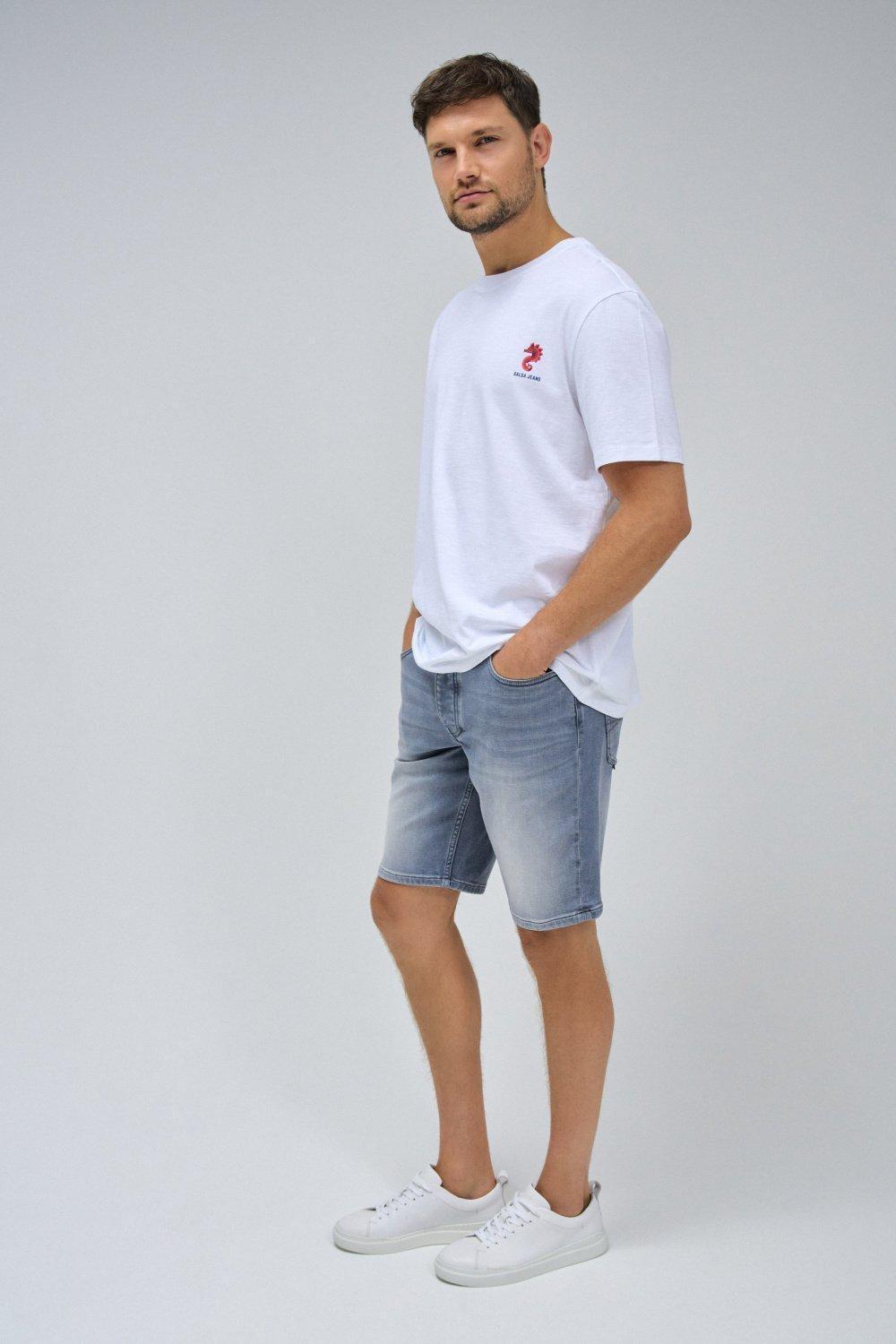 Printed T-Shirt, White, medium