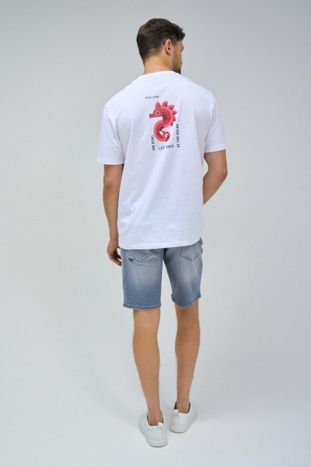 Printed T-Shirt, White, large image number 3
