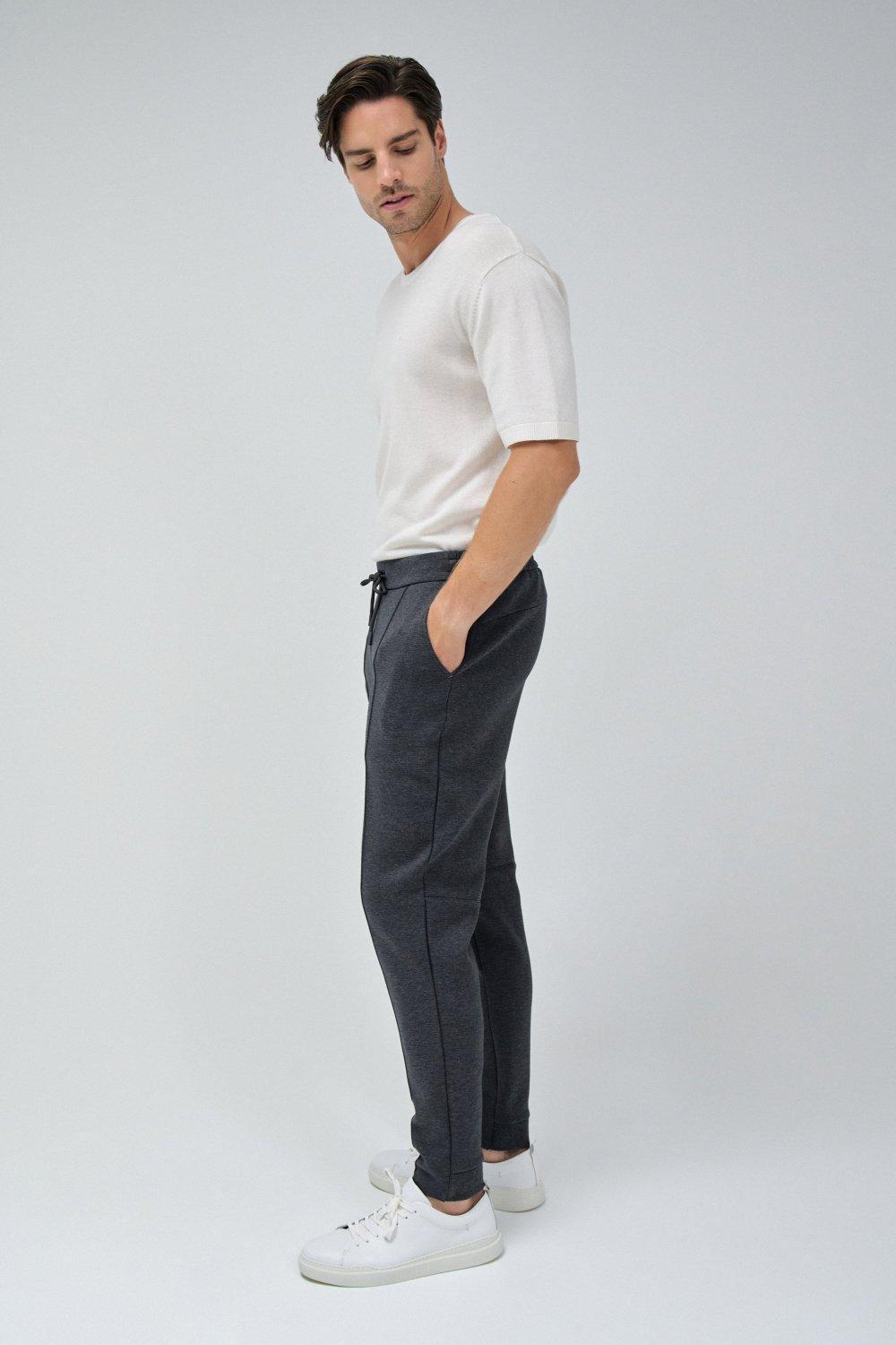 Fleece Joggers Pants, Grey, large image number 2