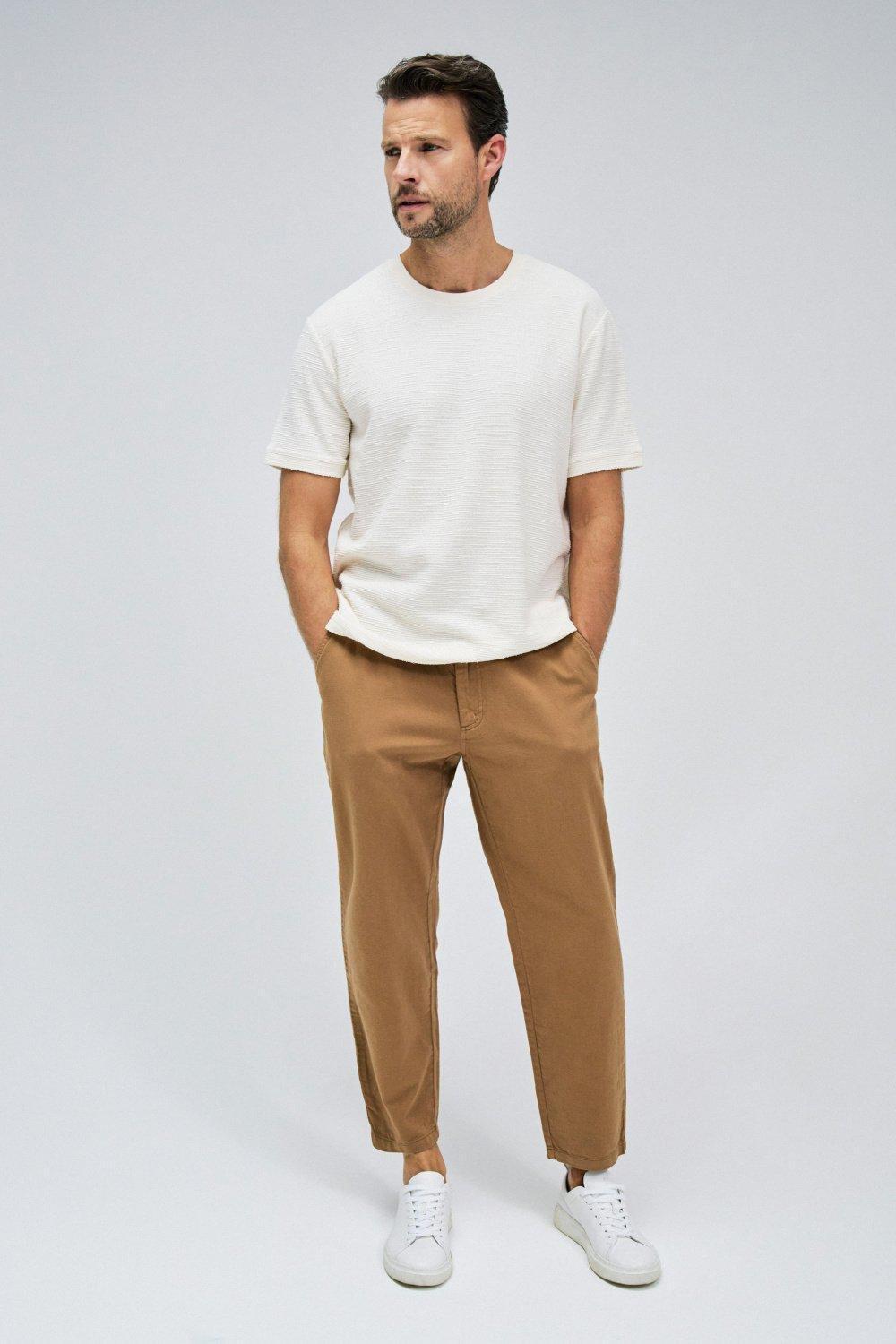 Brown Slim Fit Jogger Pants, , large image number 1