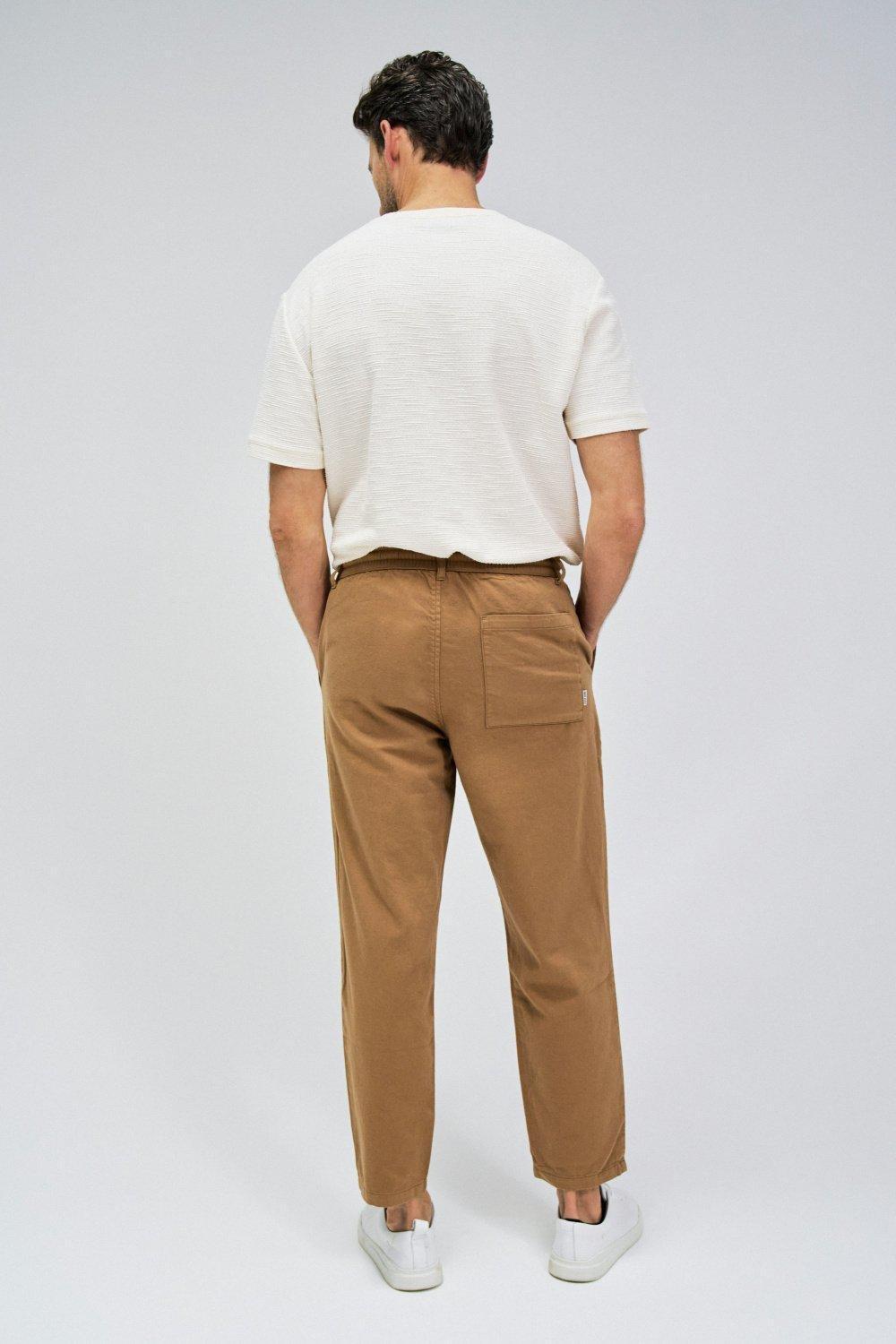 Brown Slim Fit Jogger Pants, , large image number 3