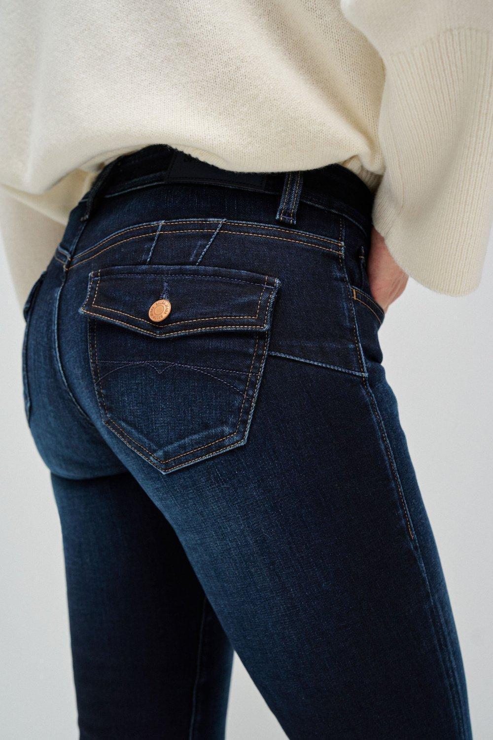 BLUE WONDER PUSH UP BOOTCUT JEANS, , large image number 4
