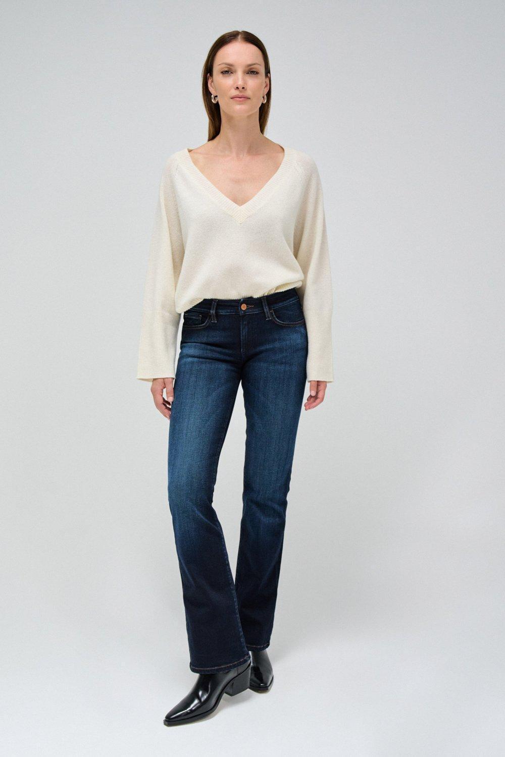 WONDER PUSH UP BOOTCUT JEANS, Navy, large image number 1