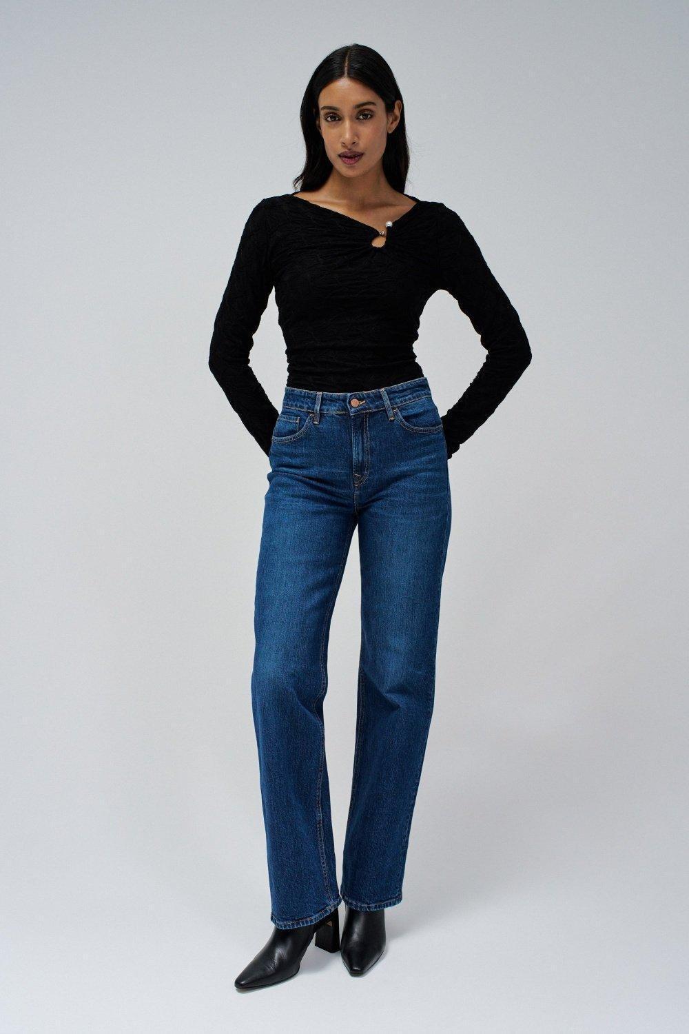 Textured Detailed Sweater, Black, large image number 1