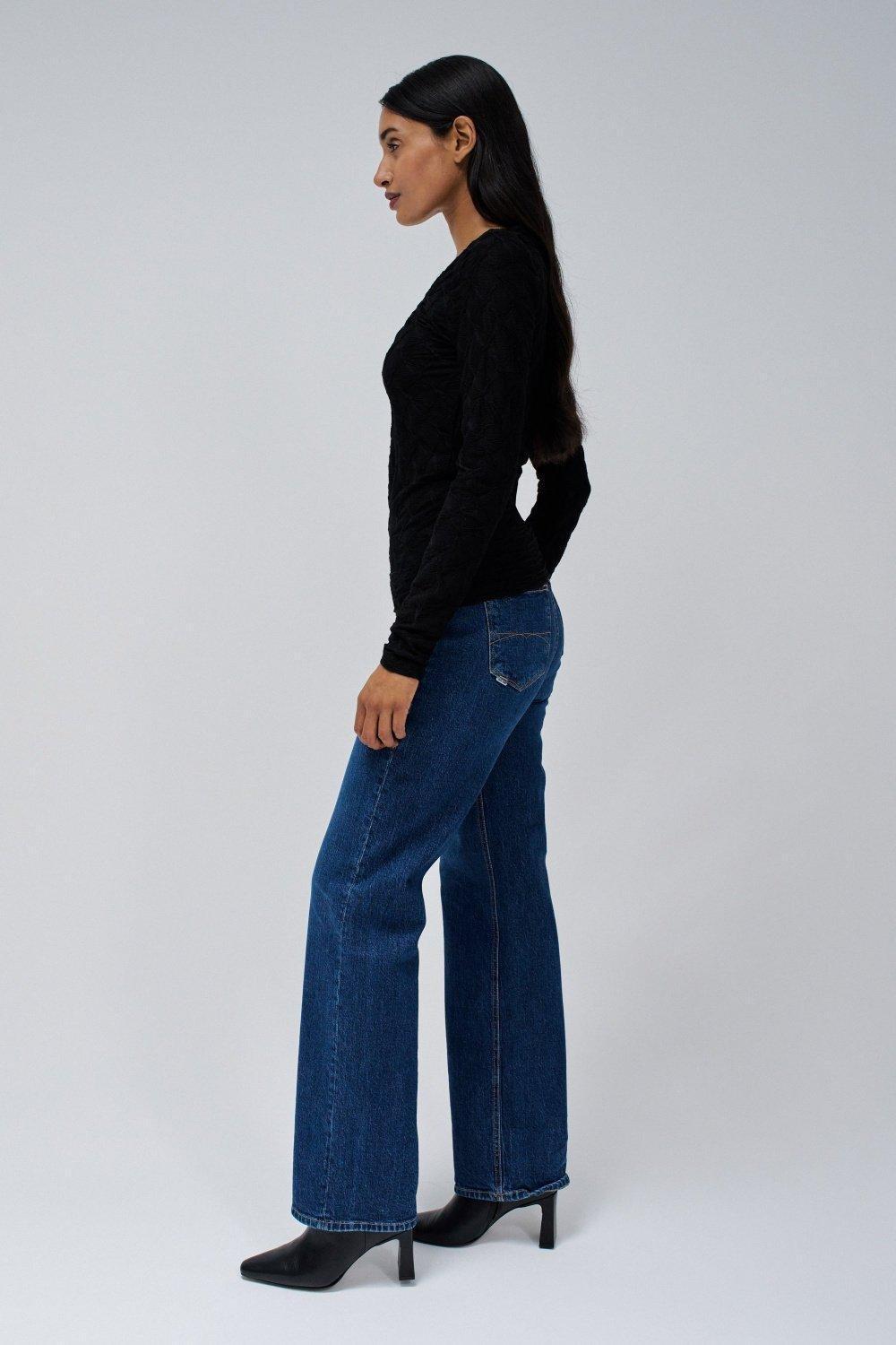 Textured Detailed Sweater, Black, large image number 2