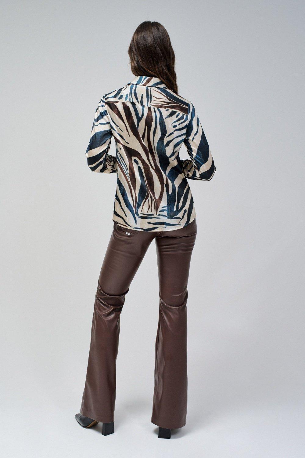 Satin Basic Shirt, , large image number 3