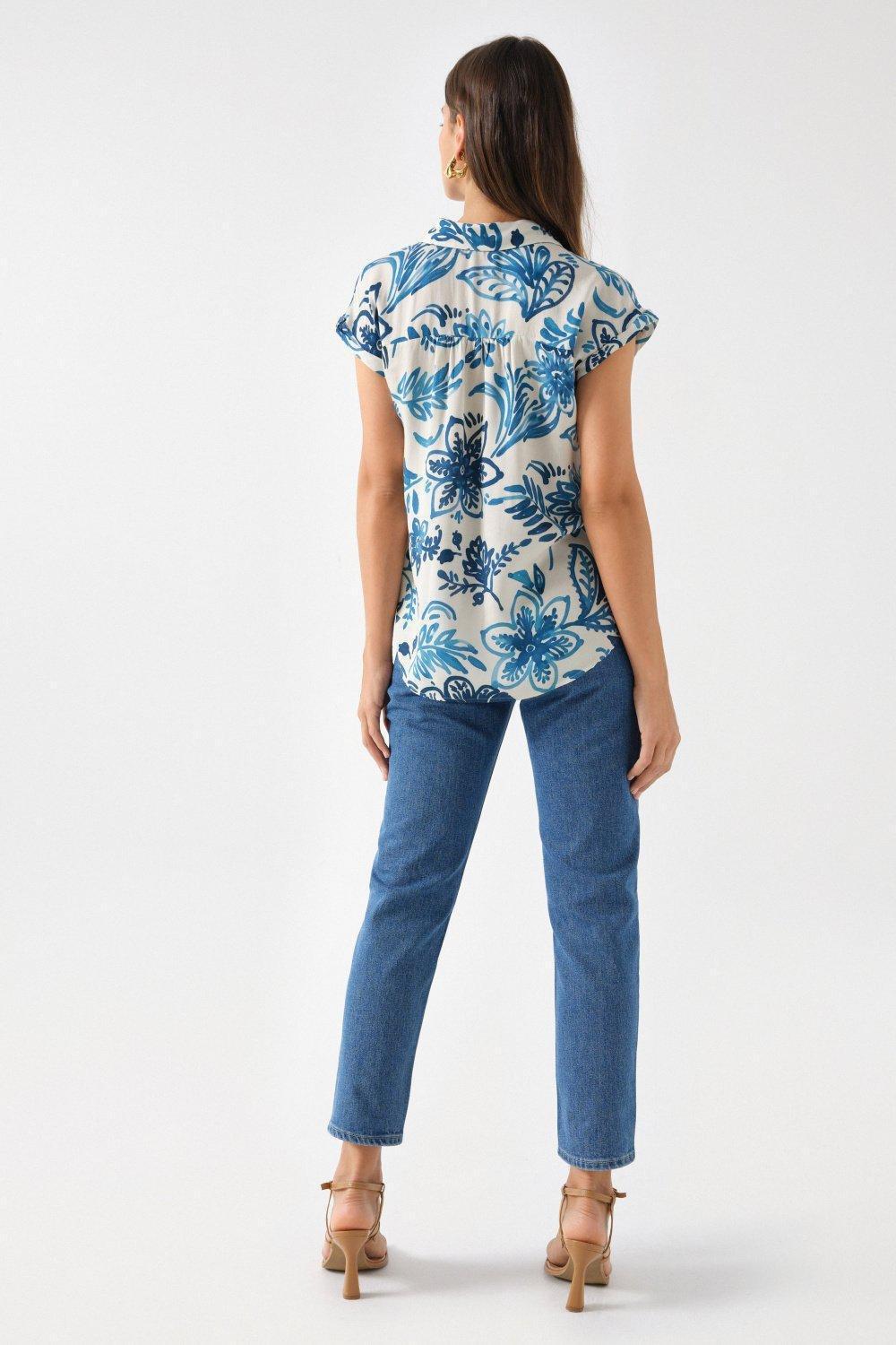 Floral Print Shirt, Beige, large image number 3