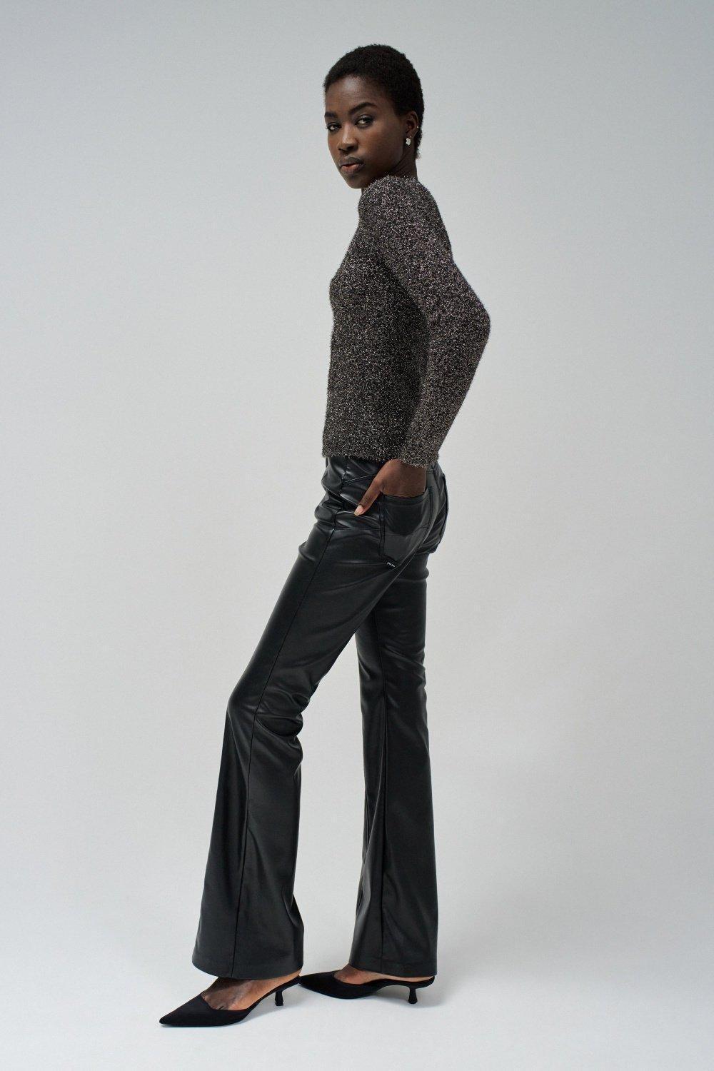 Knitted Sweater, Black, large image number 2