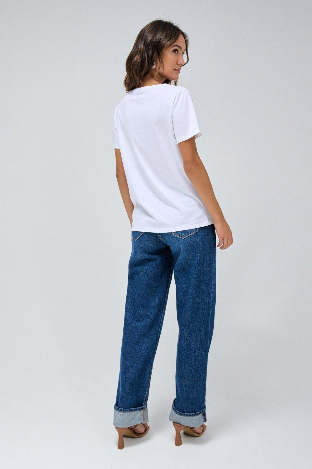 Printed T-Shirt, White, large image number 3