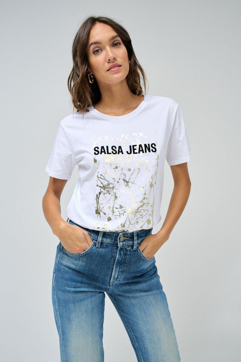 Printed T-Shirt, White, large image number 0