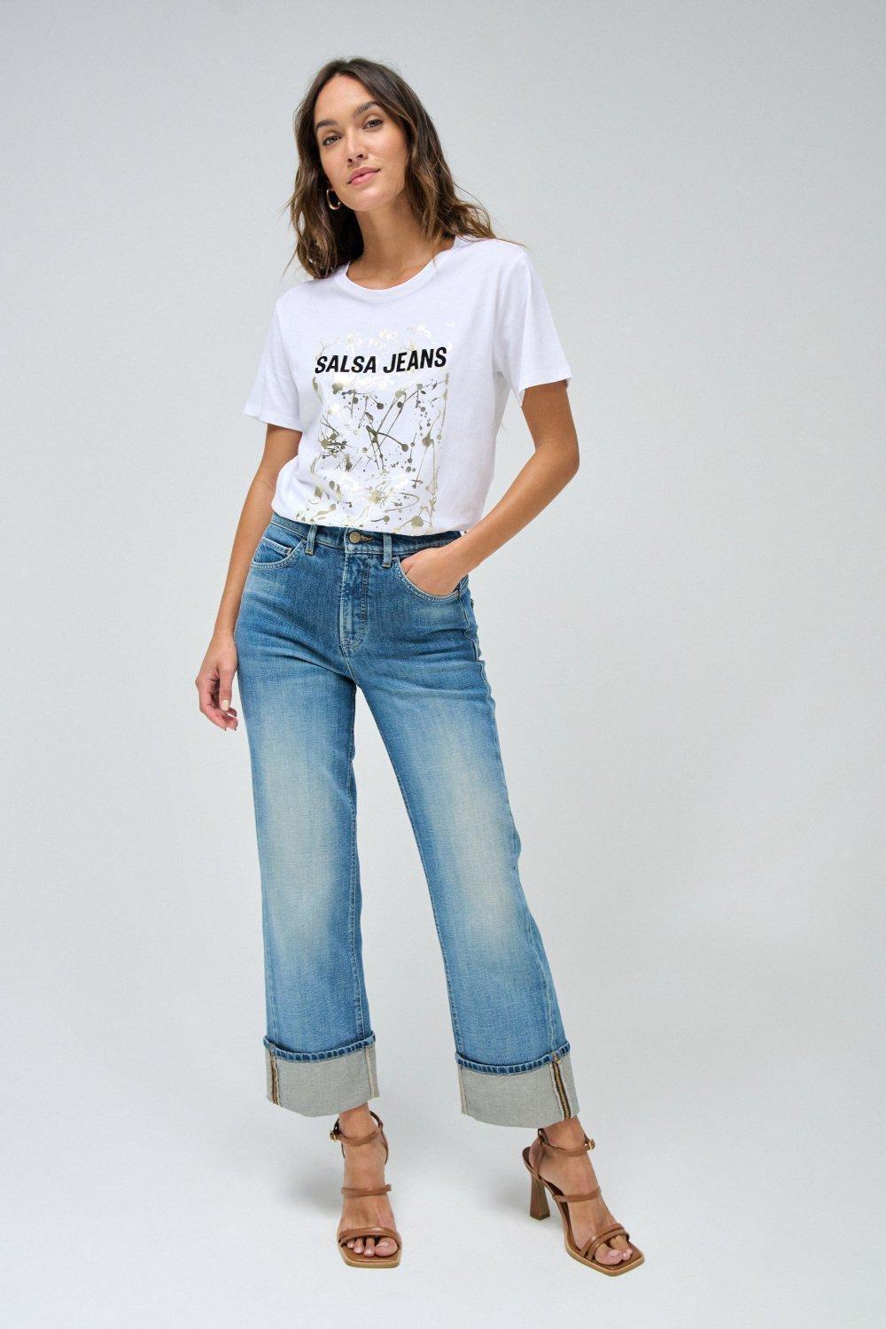 Printed T-Shirt, White, large image number 1