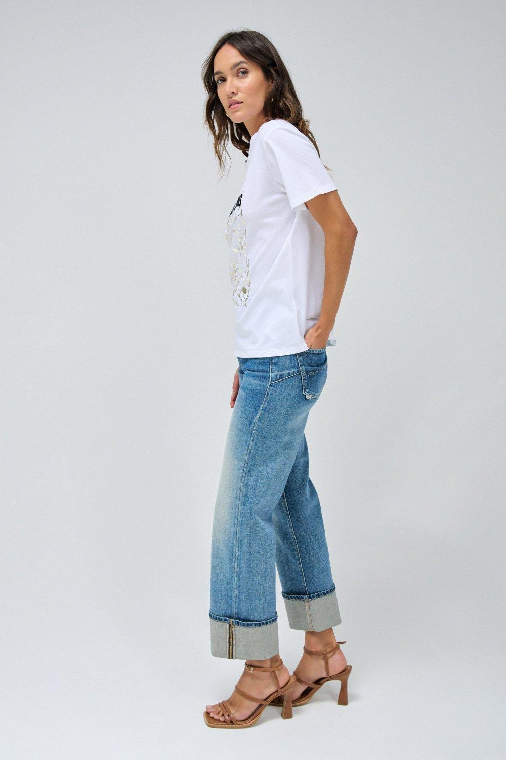 Printed T-Shirt, White, large image number 2