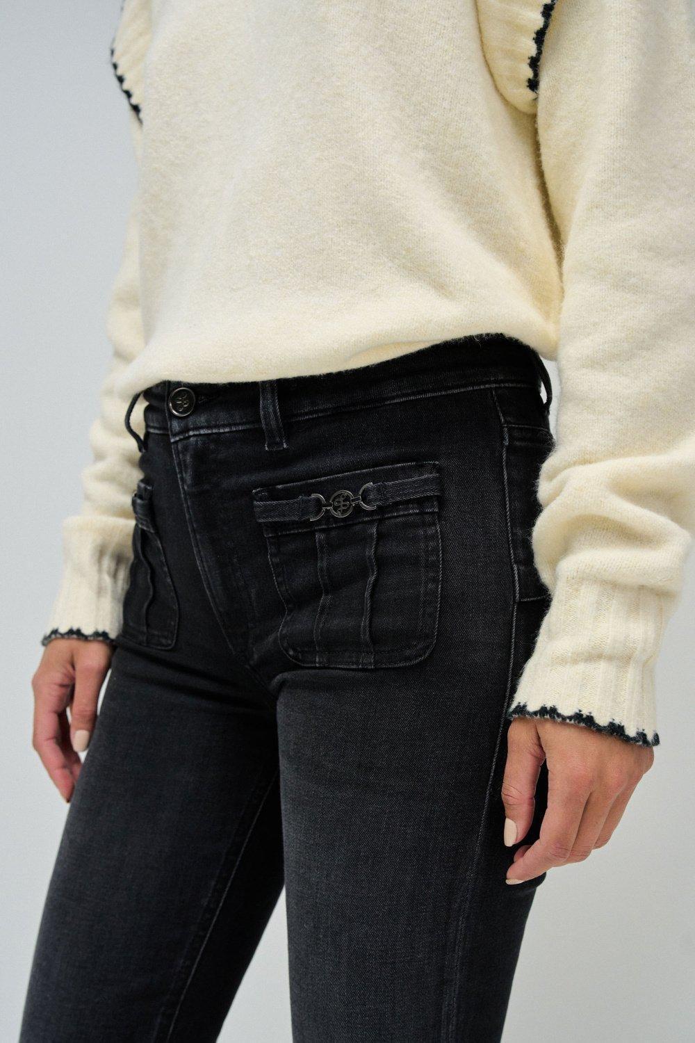 Black ed Denim Flare, , large image number 8