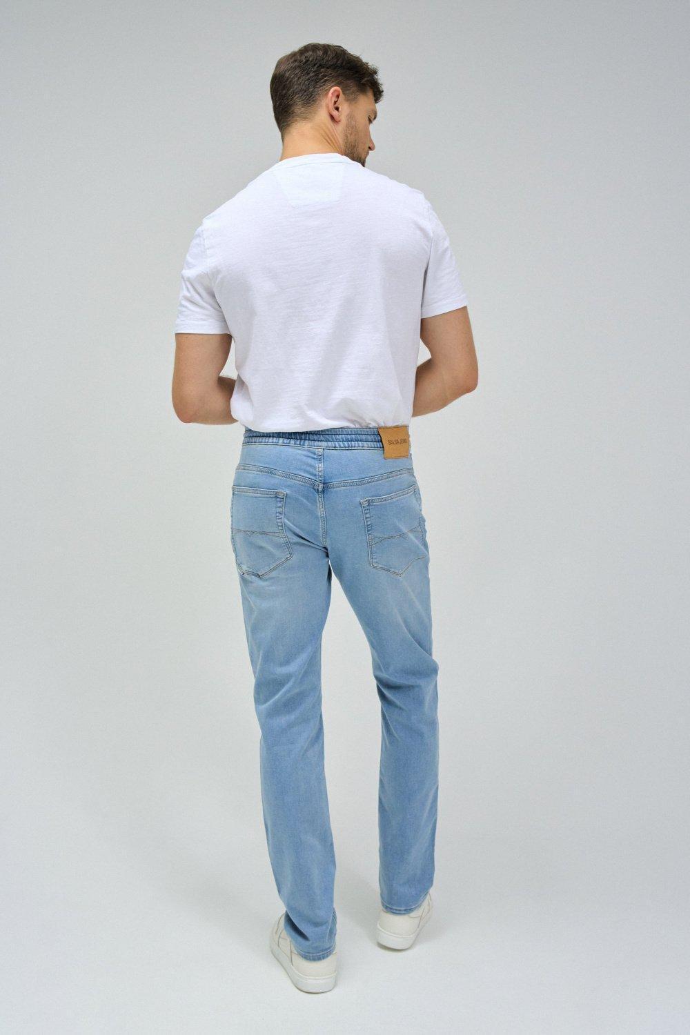 Blue REGULAR JOGGER S-ACT ICE BLEACH, , large image number 3