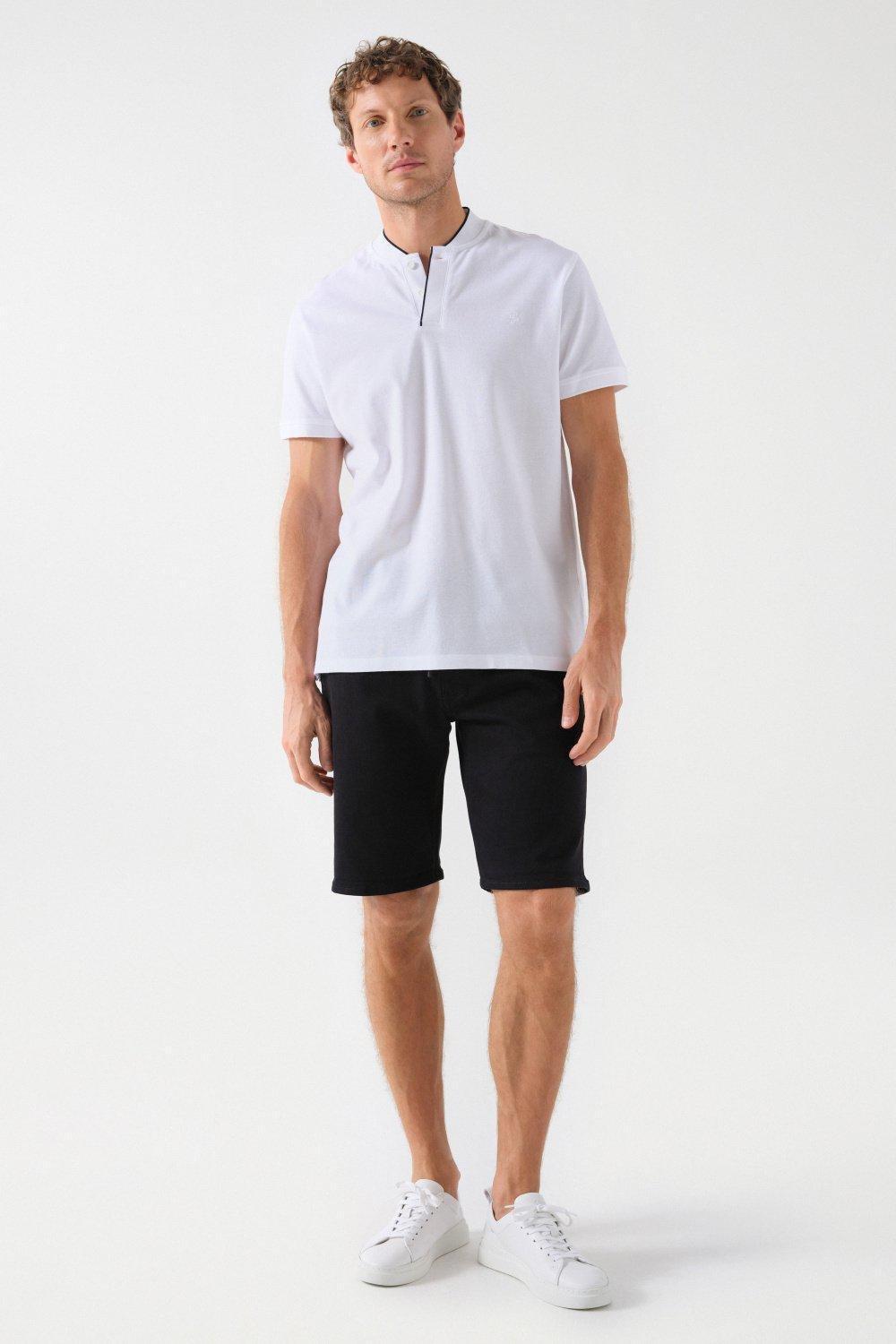 Black Low Waist Shorts, , large image number 1