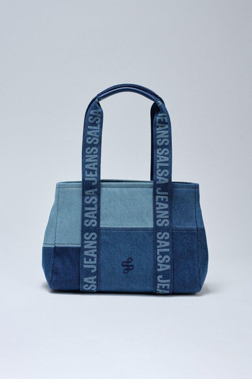 Denim Tote Bag, 2101_852, large image number 0