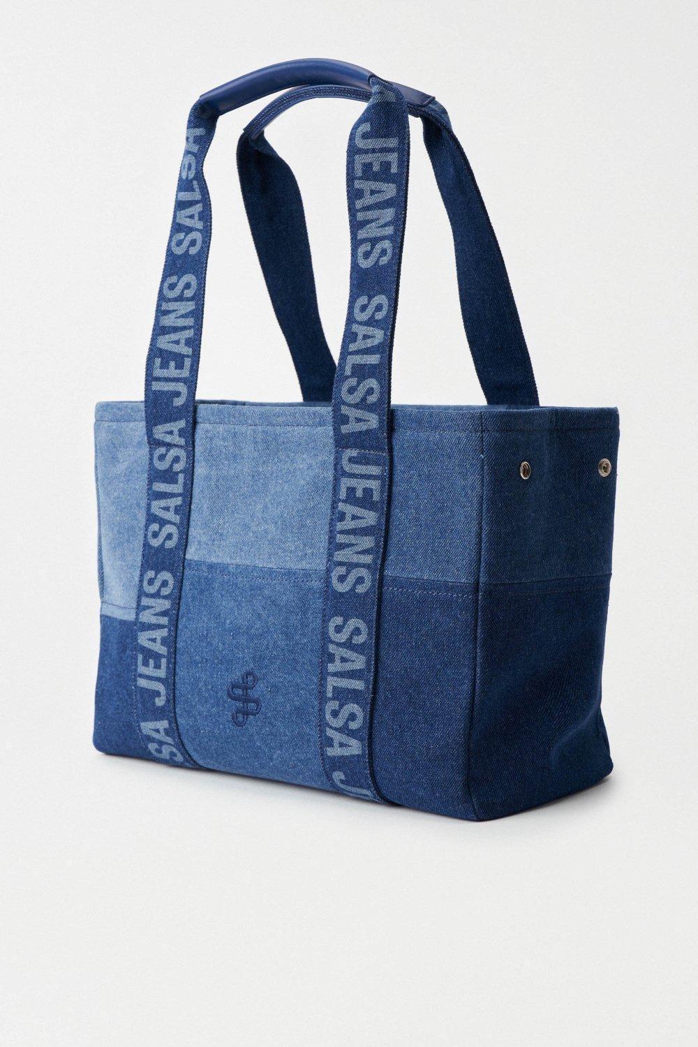Blue Woven Handmade Tote, 2101_852, large image number 2