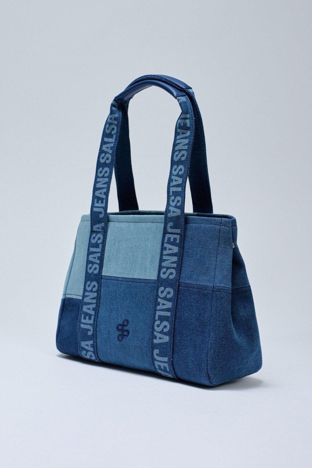 Denim Tote Bag, 2101_852, large image number 2