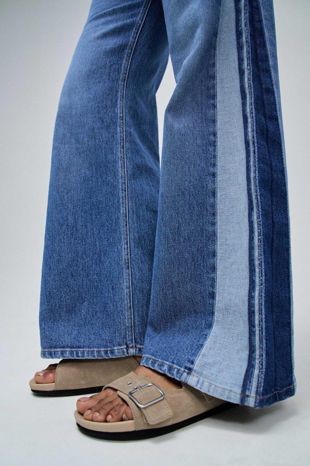 Wide-Leg Jeans, Blue, large image number 1