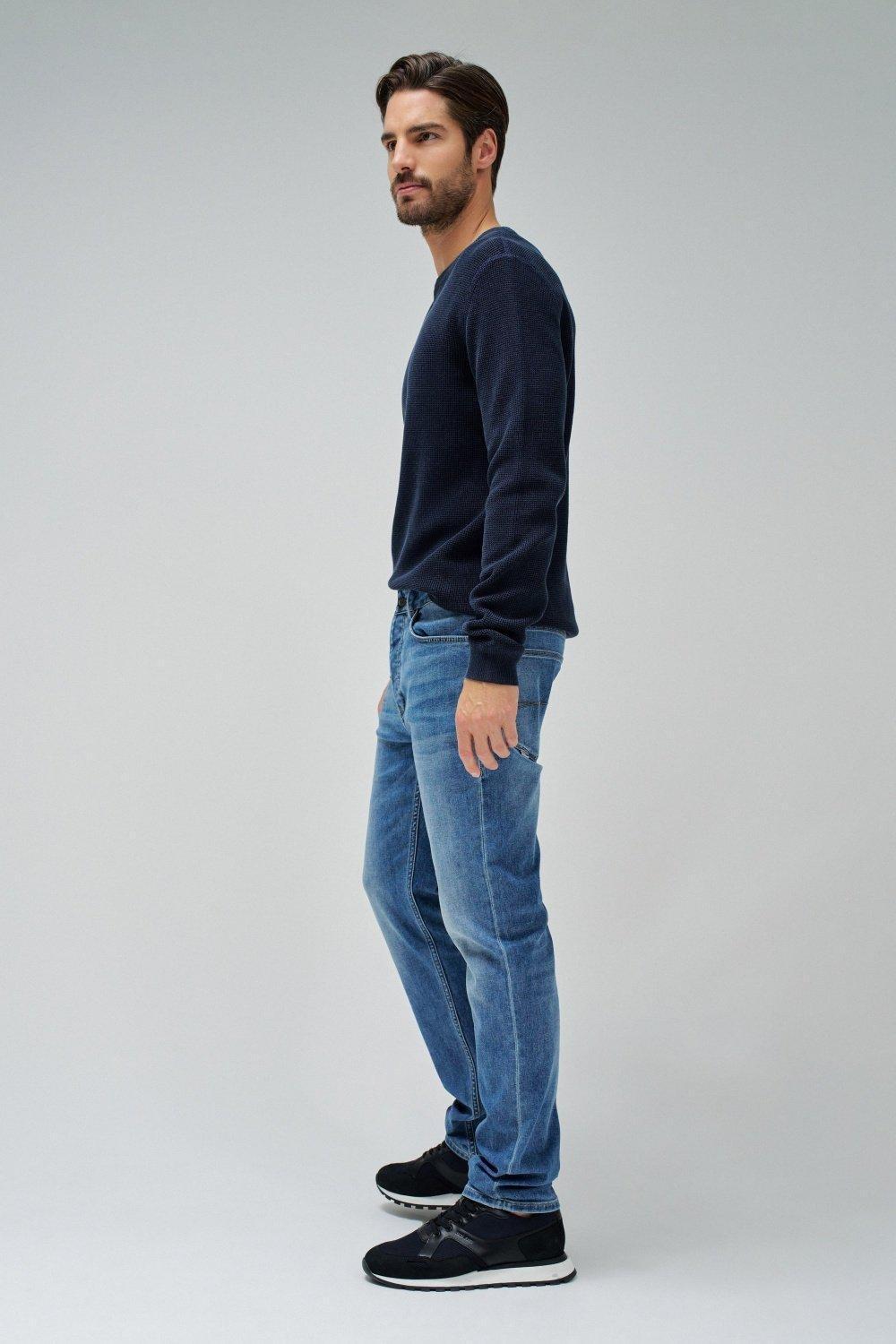 Blue REGULAR FIT COOLMAX JEANS, , large image number 2