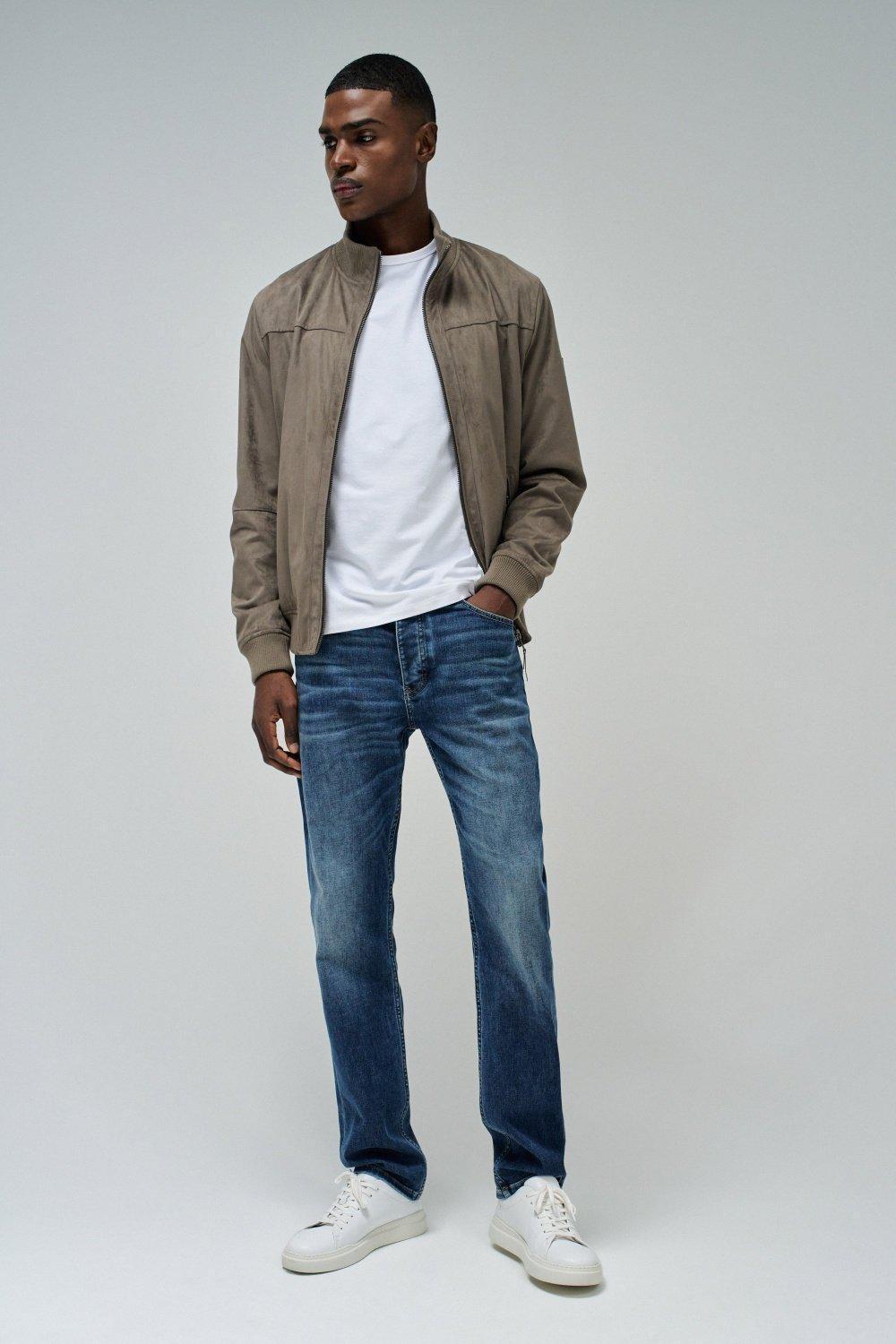 BLUE REGULAR FIT COOLMAX JEANS, , large image number 1