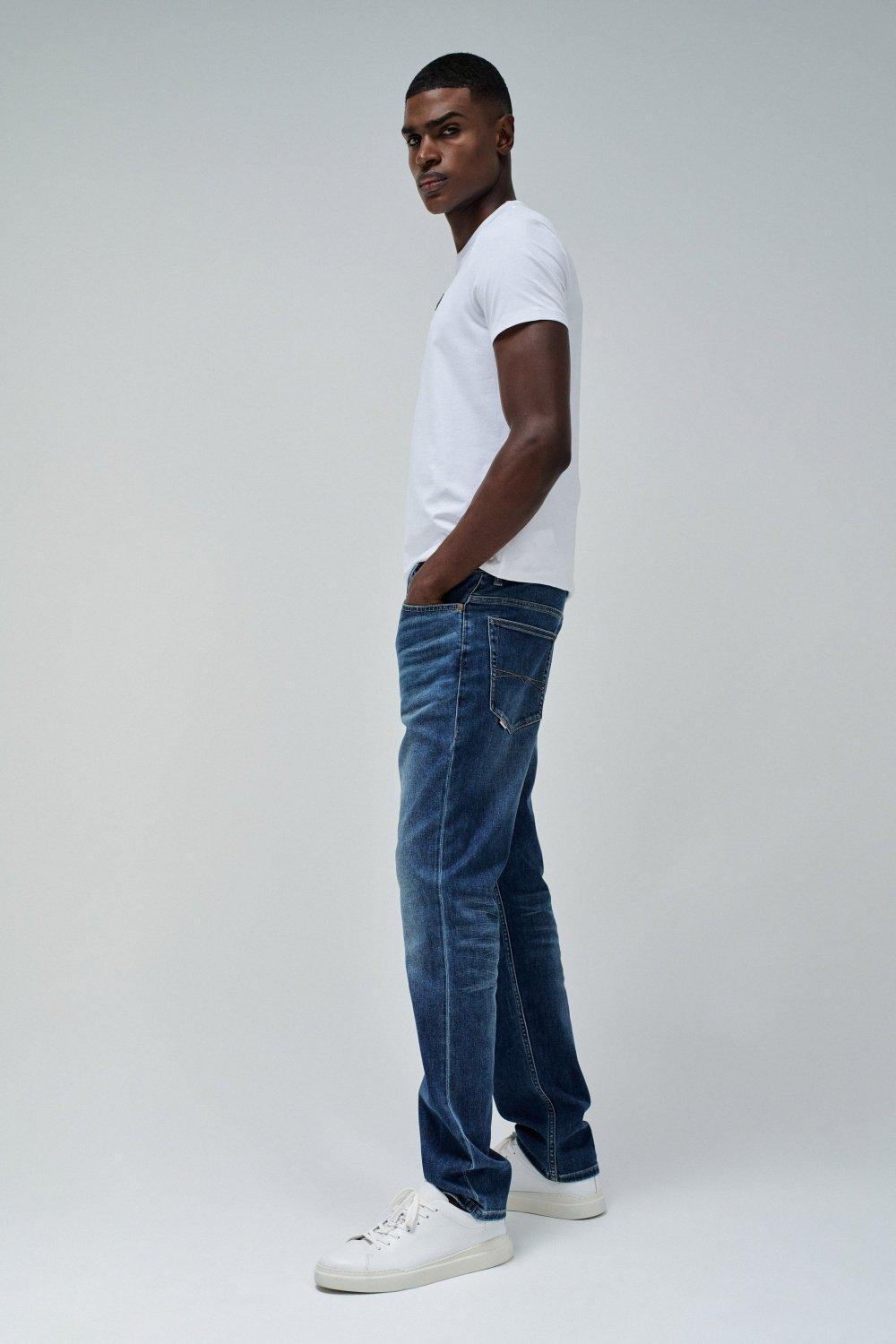 BLUE REGULAR FIT COOLMAX JEANS, , large image number 2