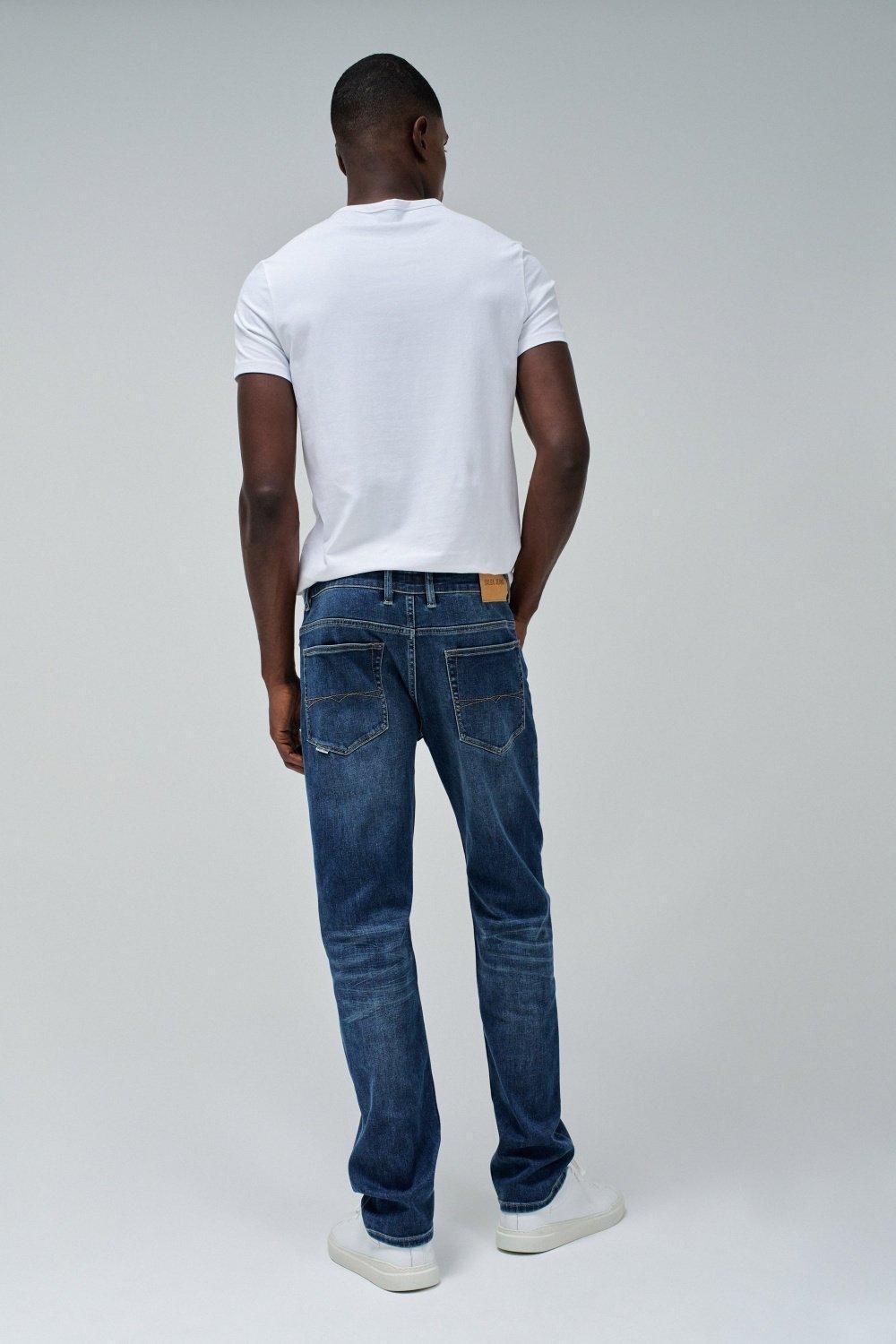 BLUE REGULAR FIT COOLMAX JEANS, , large image number 3