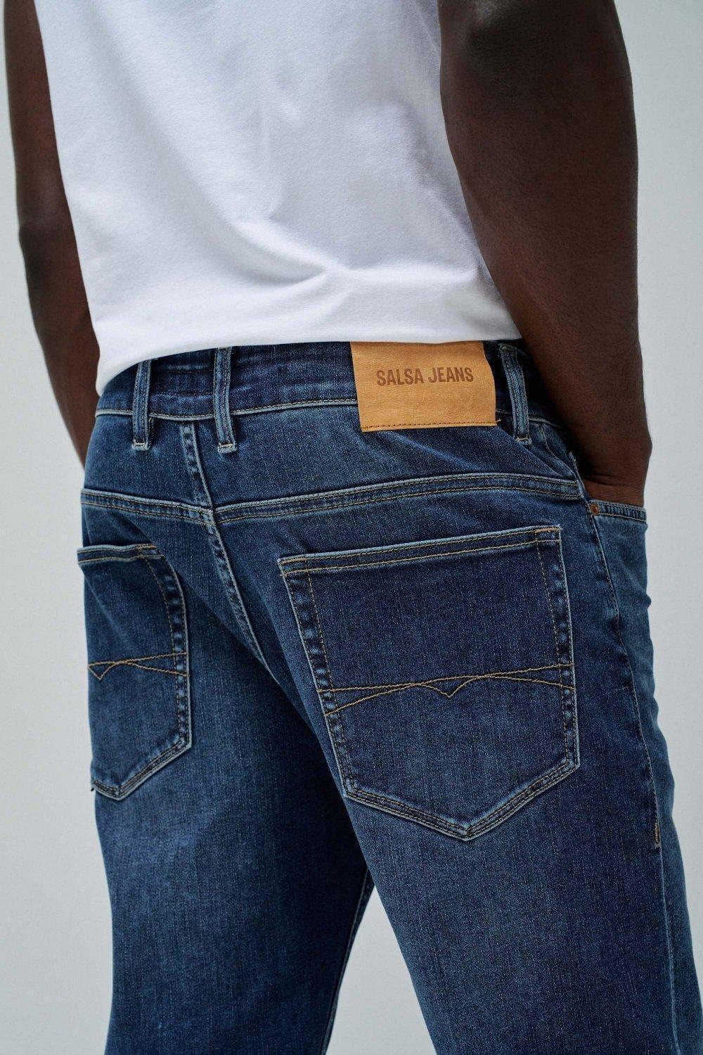 BLUE REGULAR FIT COOLMAX JEANS, , large image number 4