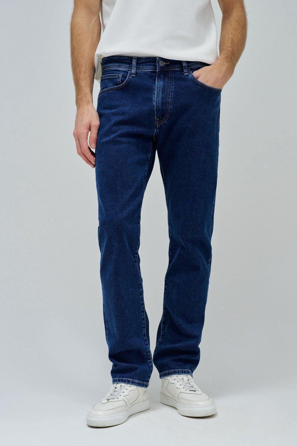 Straight Fit Jeans, Navy, large image number 0