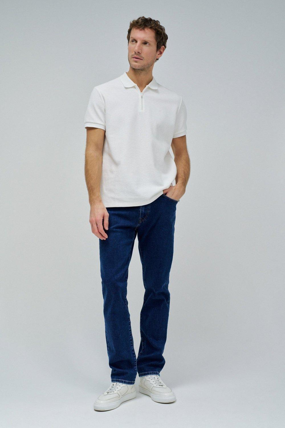 Straight Fit Jeans, Navy, medium